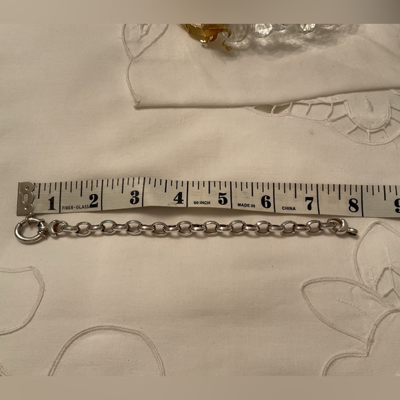 VINTAGE 925 SOLID STERLING MILOR ITALY LINK BRACELET WEIGHT 28 GRAMS 7 3/4” - Picture 7 of 15